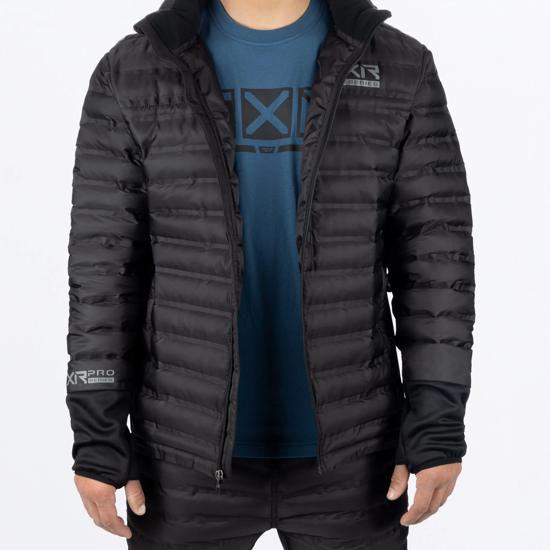 Men's Podium Hybrid Quilted Hoodie - Image 4