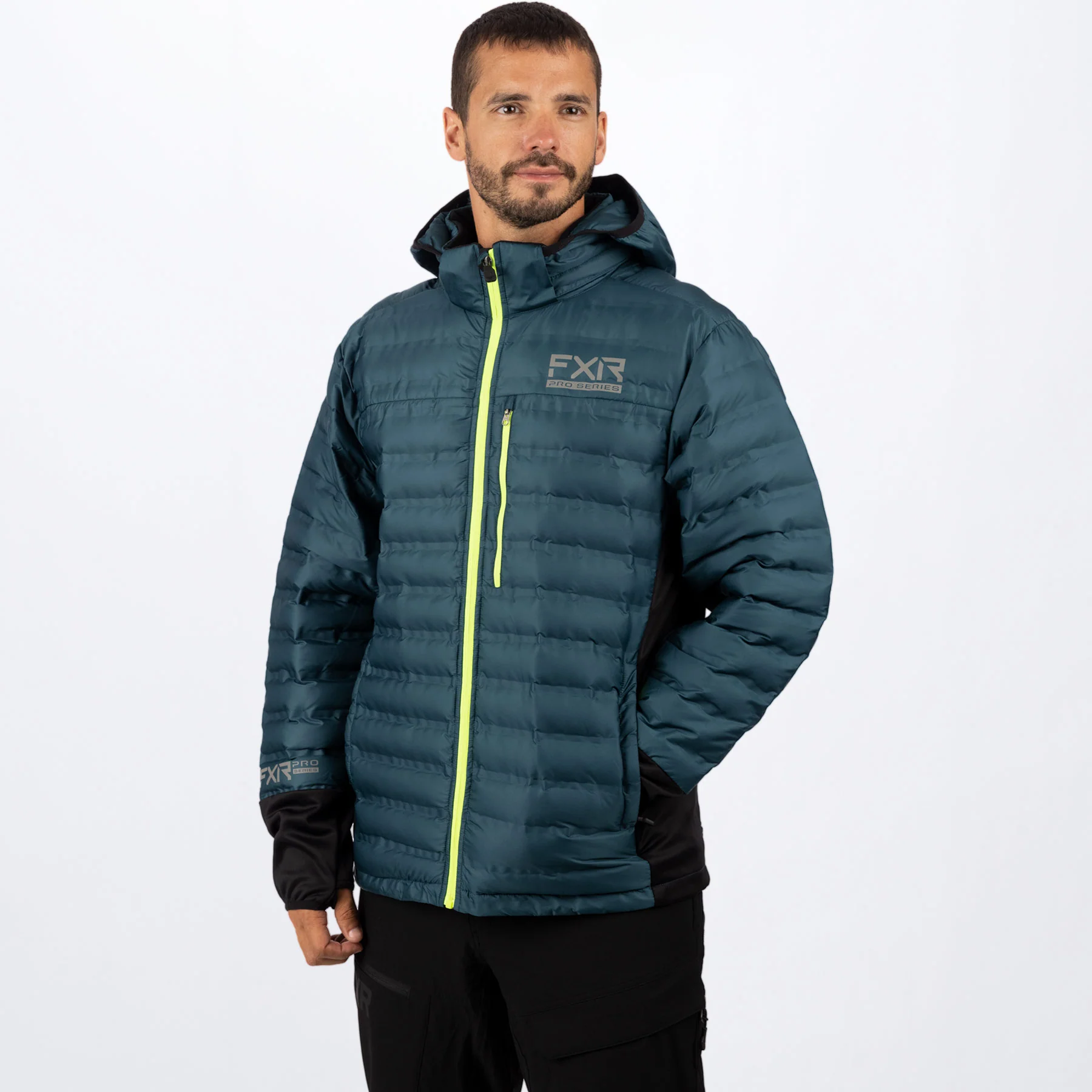 Men's Podium Hybrid Quilted Hoodie - Image 7
