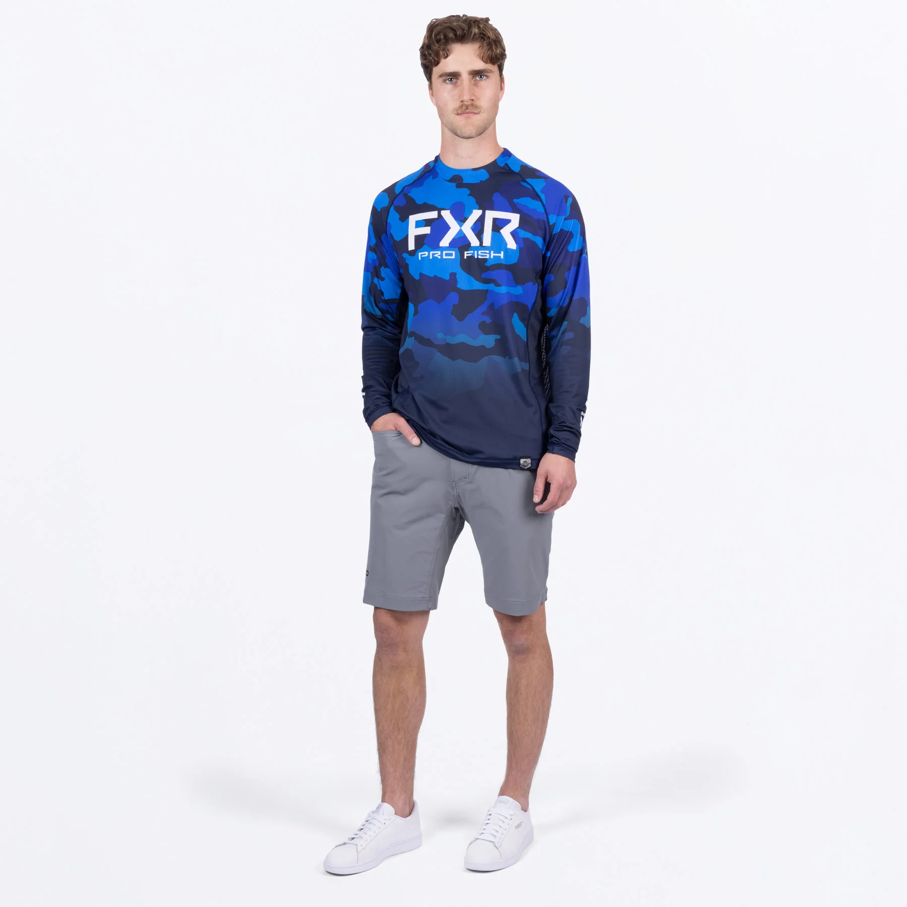 Men's Derby Camo Air UPF Longsleeve - Image 8