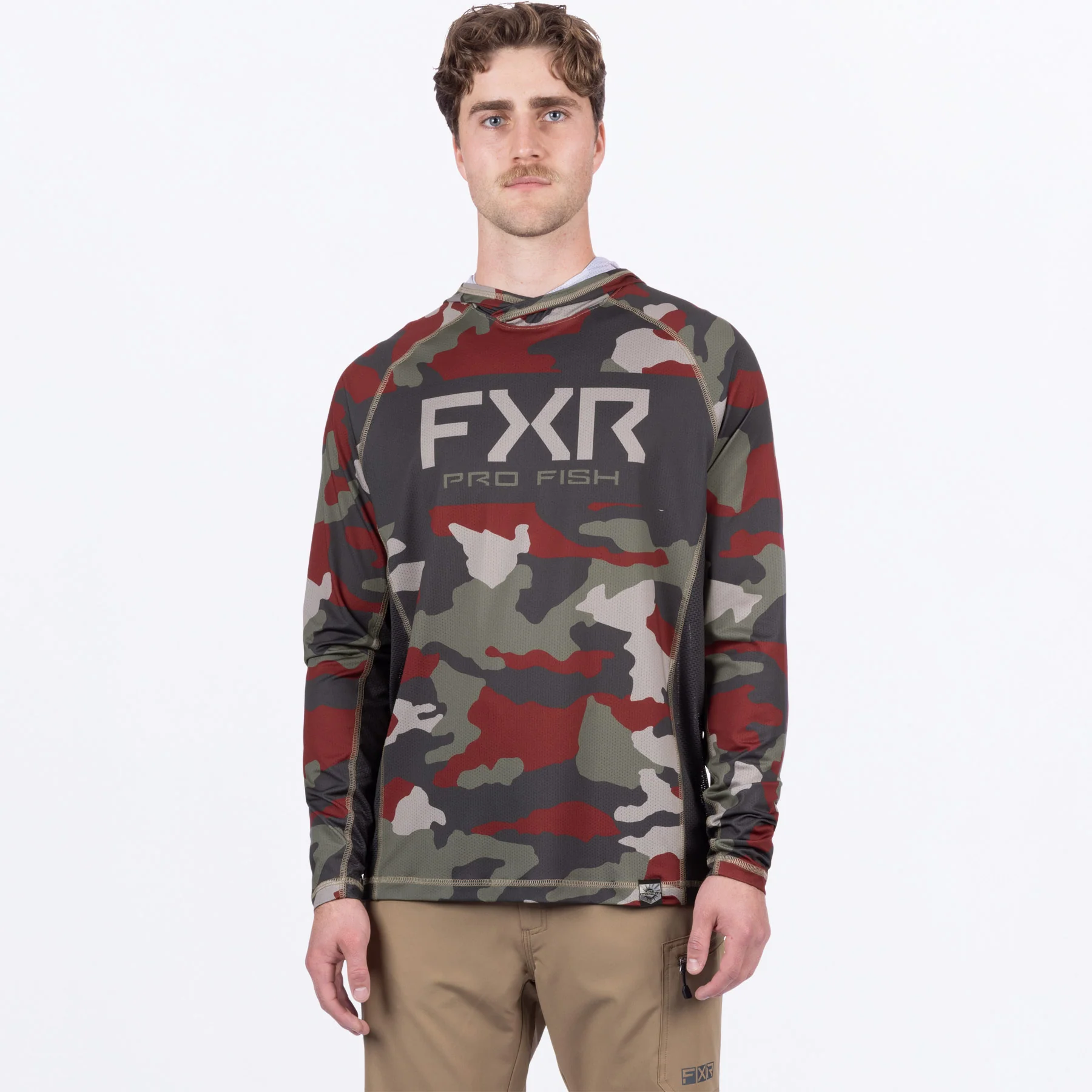 Men's Derby Camo Air UPF Pullover Hoodie - Image 12