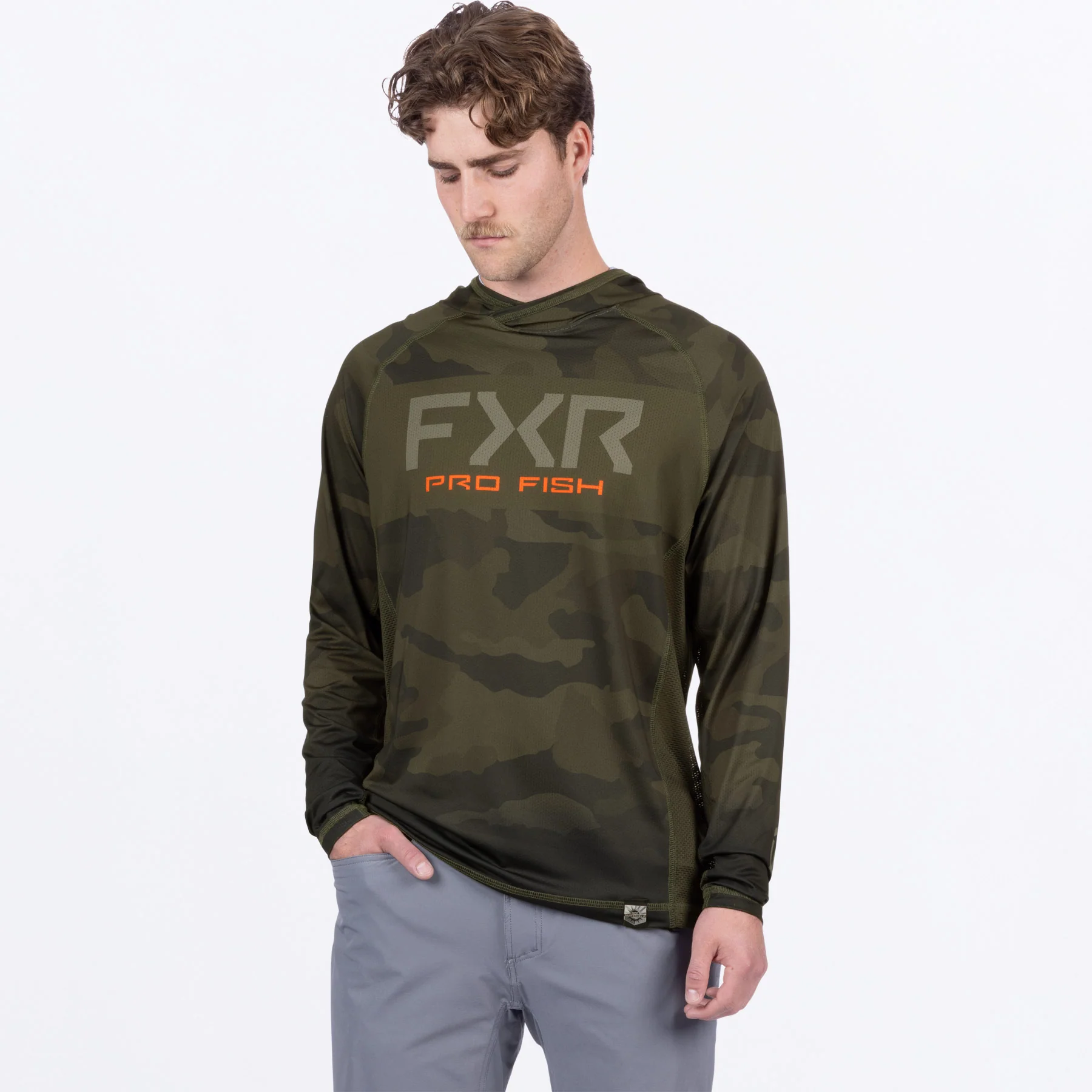 Men's Derby Camo Air UPF Pullover Hoodie - Image 4