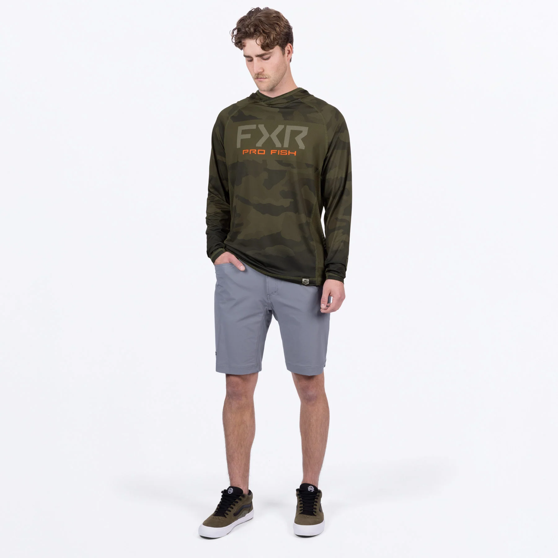 Men's Derby Camo Air UPF Pullover Hoodie - Image 6