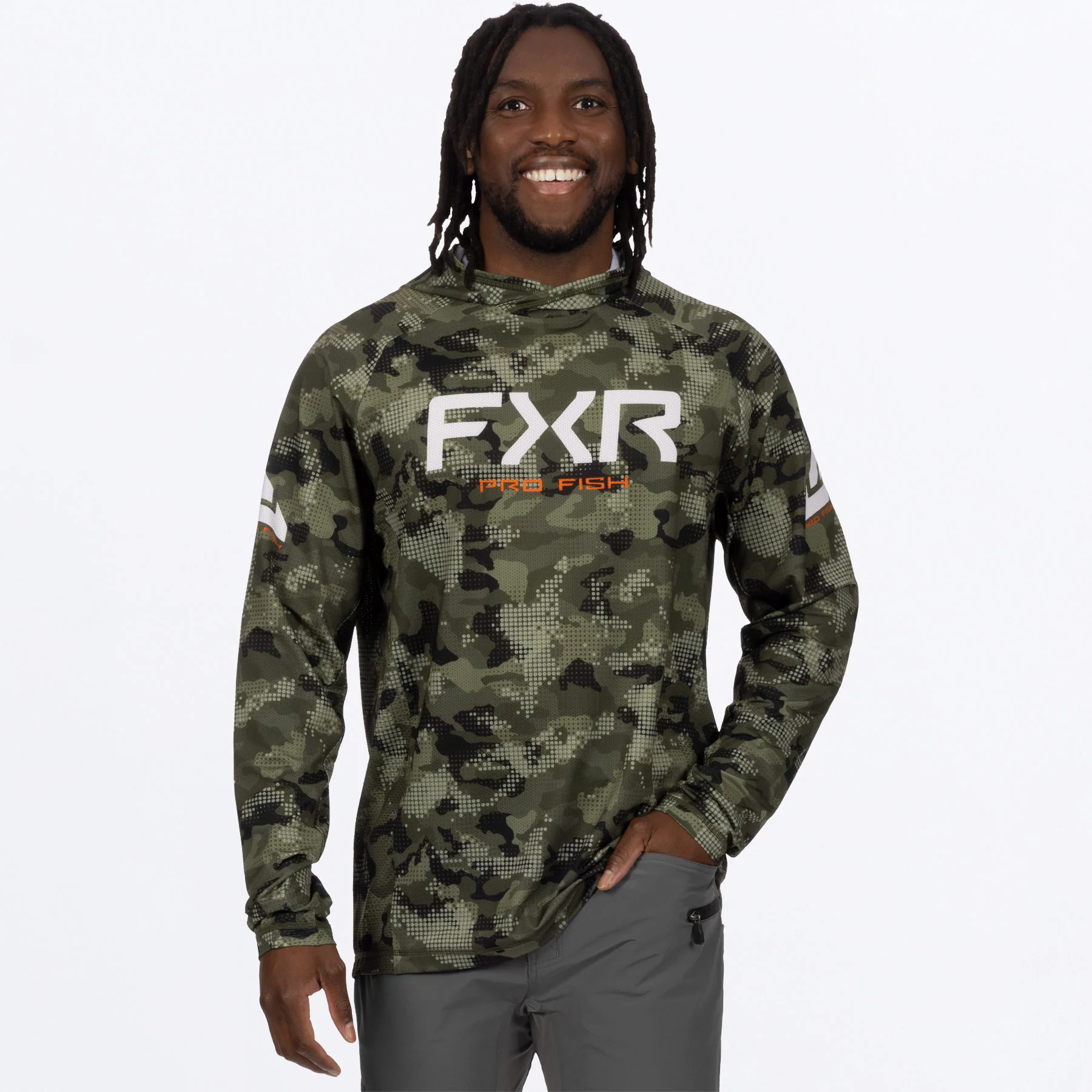 Men's Derby Drift Camo Air UPF Pullover Hoodie - Image 8