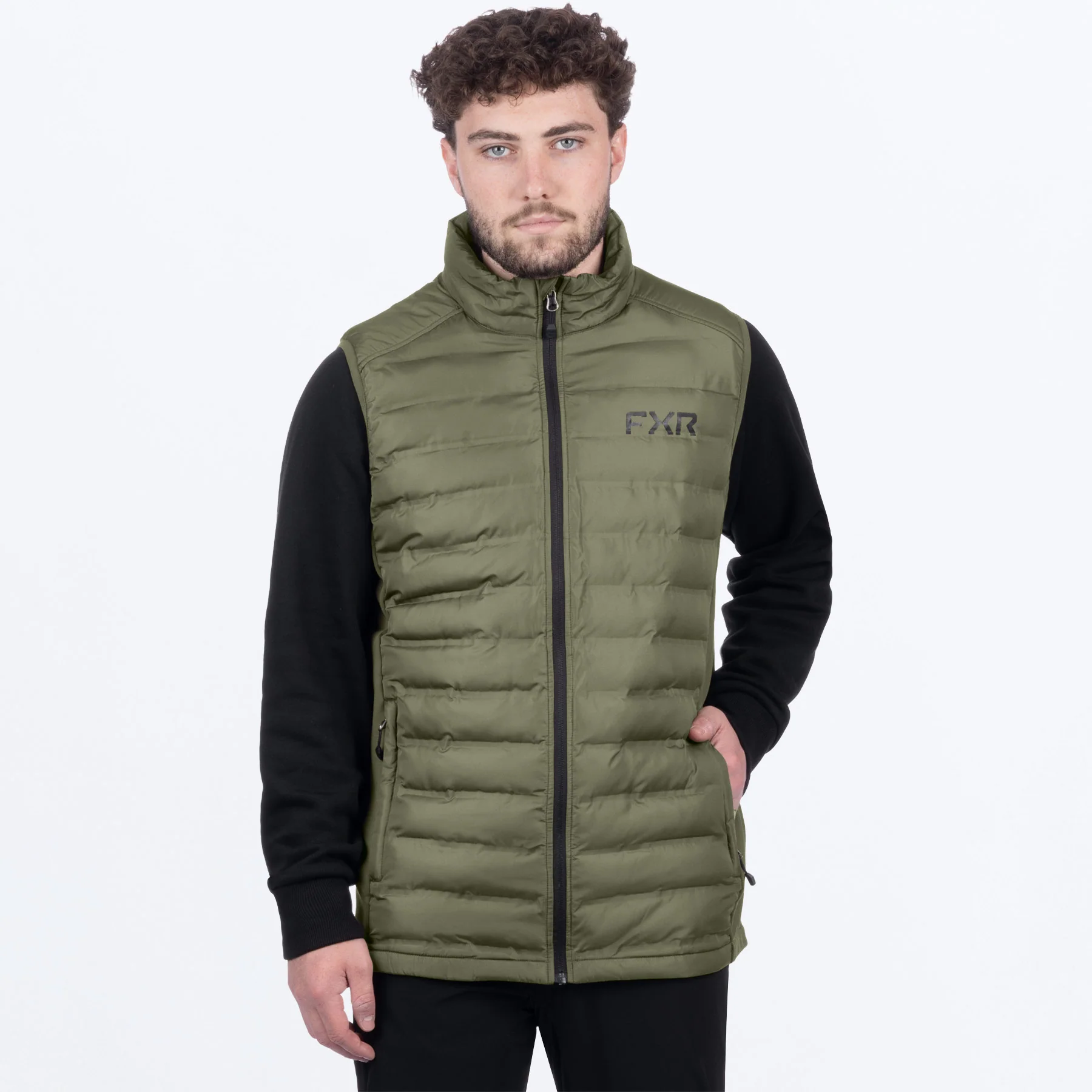 Men's Podium Hybrid Quilted Vest - Image 4