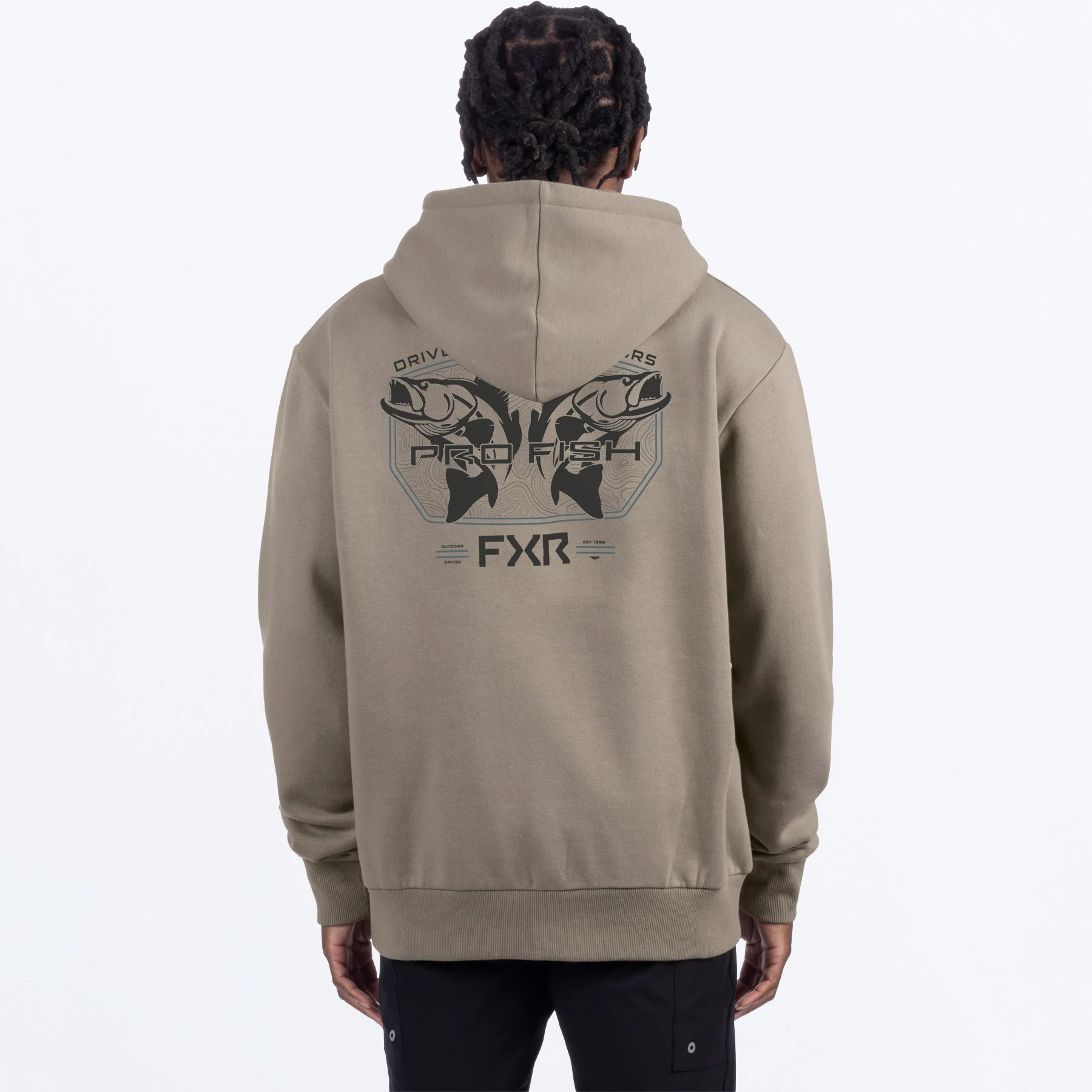 Men's Walleye Cotton Pullover Hoodie - Image 2