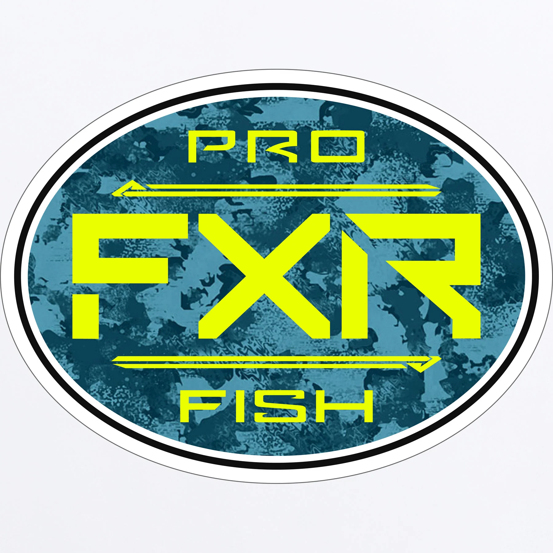 Pro Fish Round Sticker 3" - Image 2