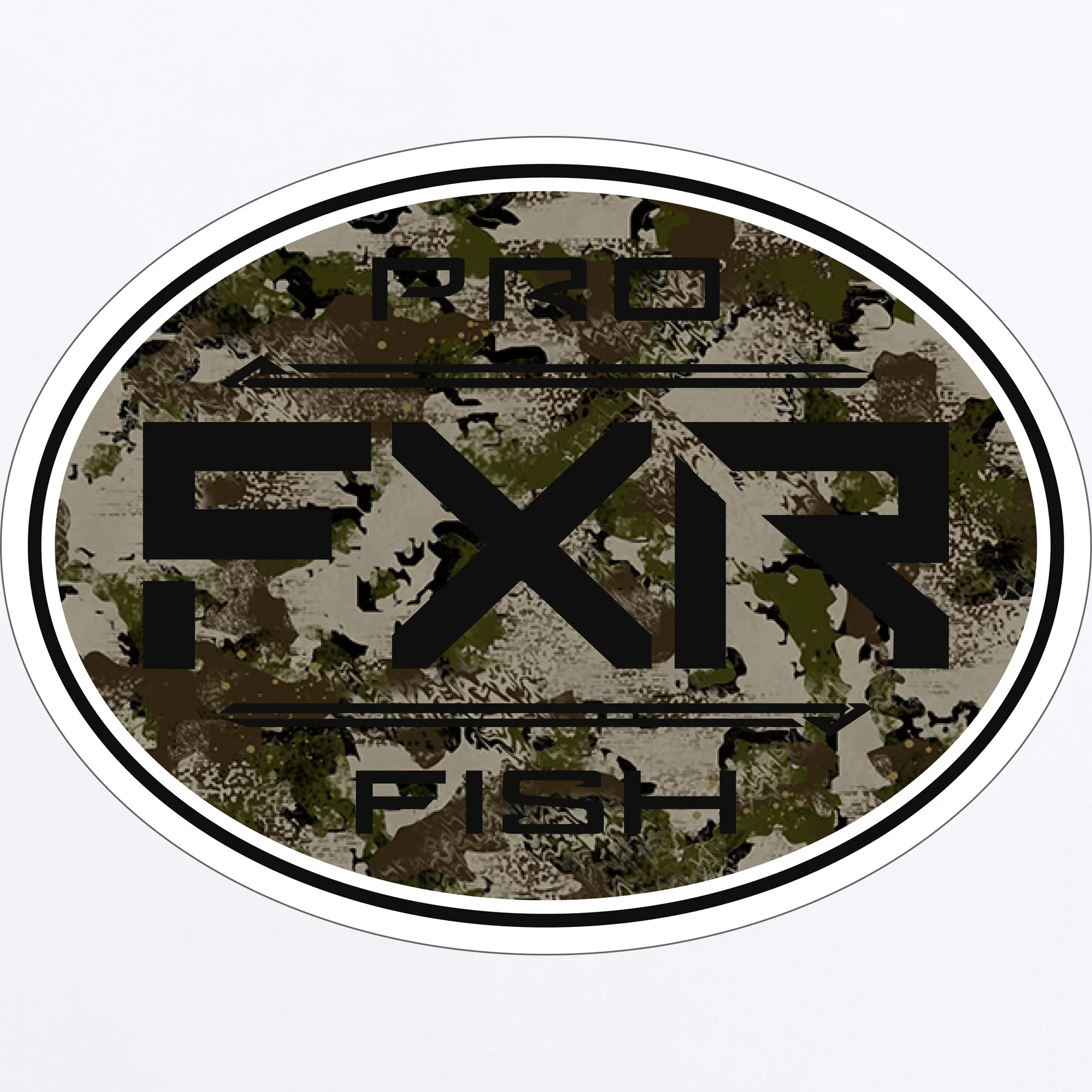 Pro Fish Round Sticker 3" - Image 3