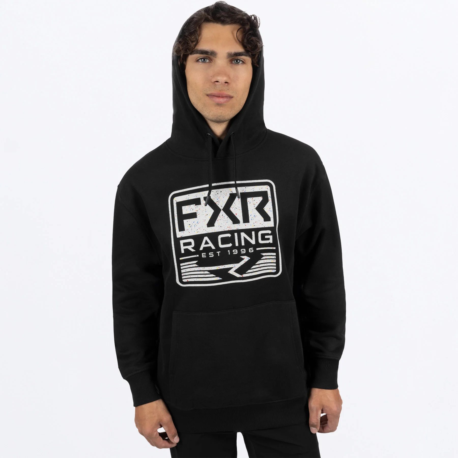 Emblem Cotton Pullover Hoodie - Image 4