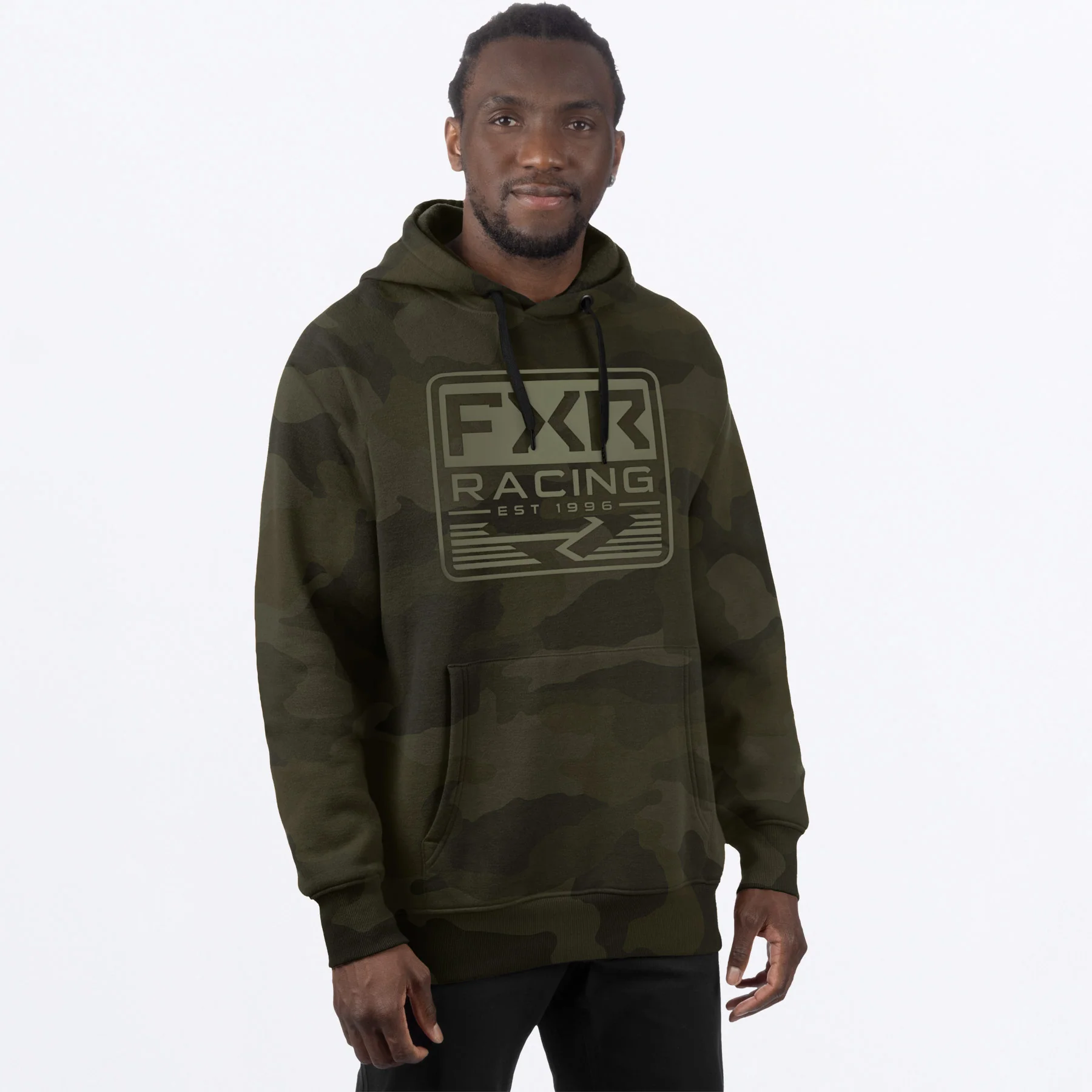 Emblem Cotton Pullover Hoodie - Image 5