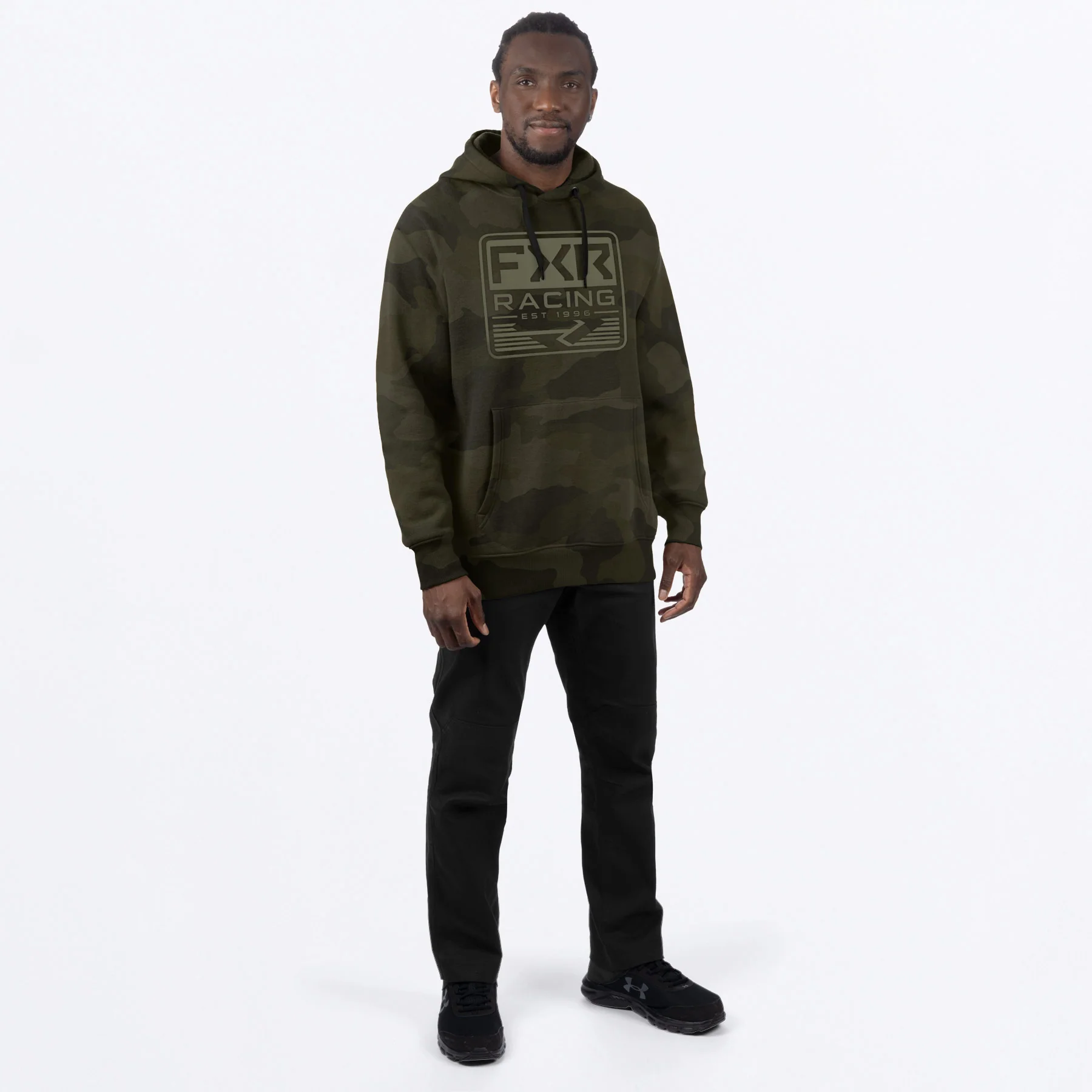 Emblem Cotton Pullover Hoodie - Image 7