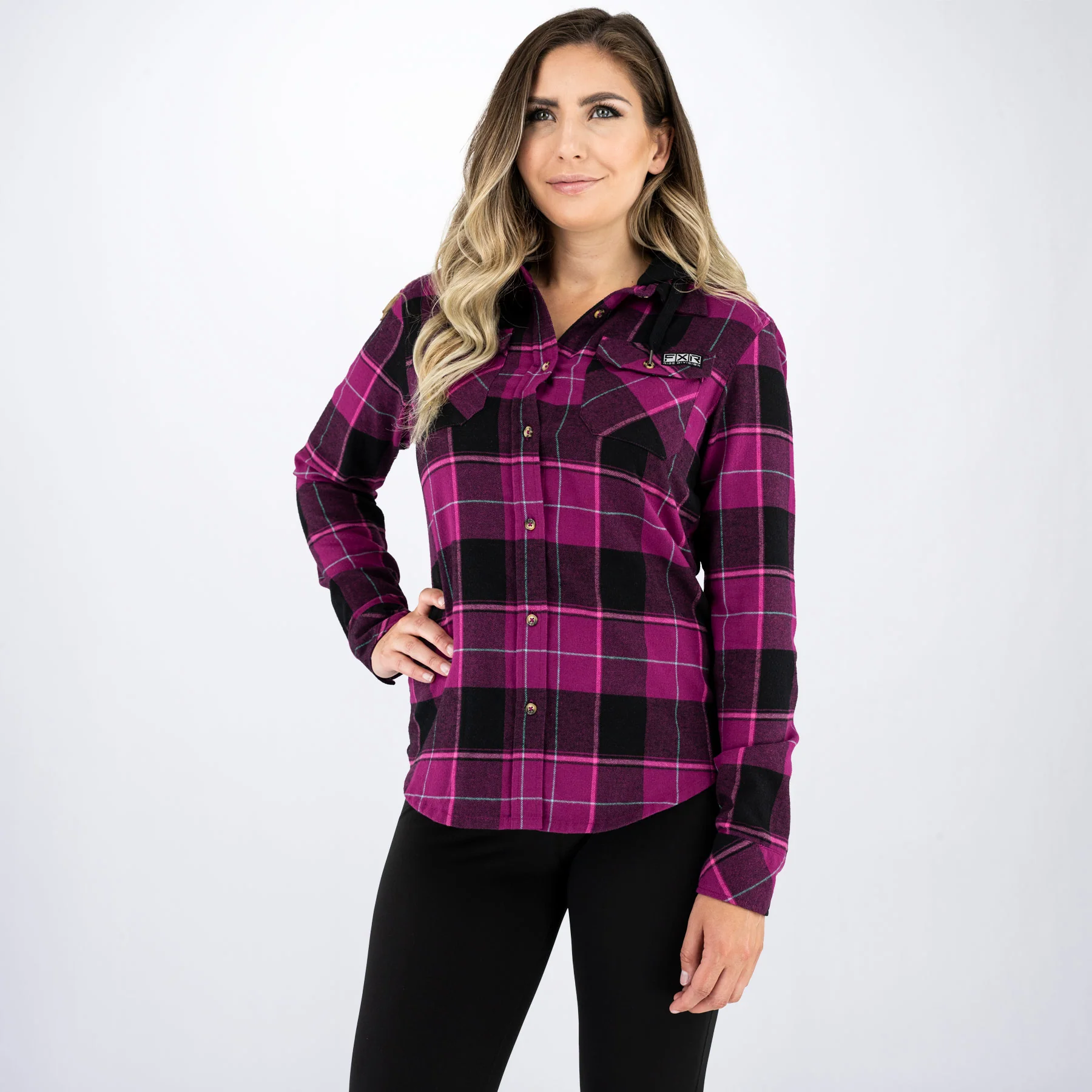 Women's Timber Hooded Flannel Shirt - Image 3