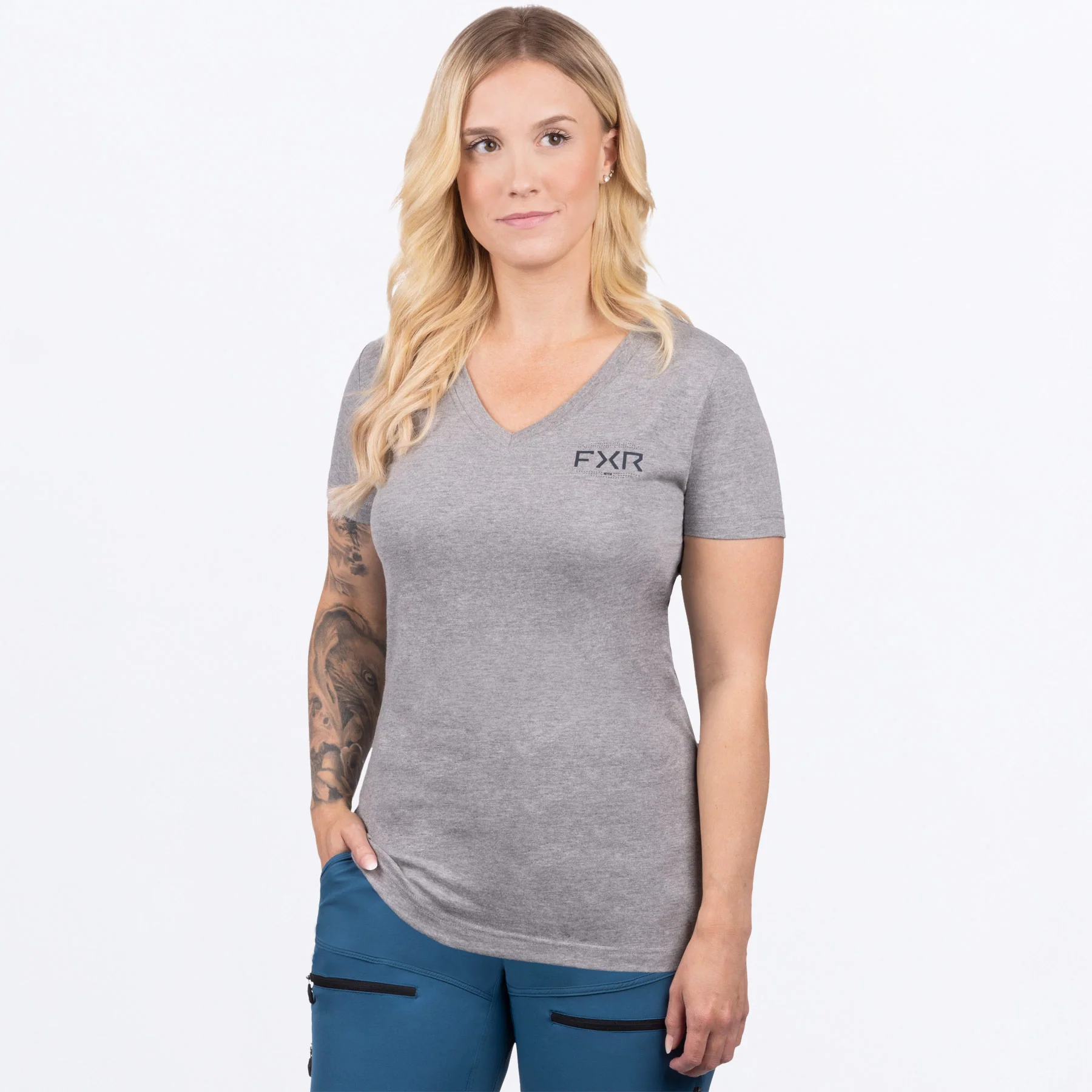 Women's Helium Premium V-Neck T-Shirt - Image 4