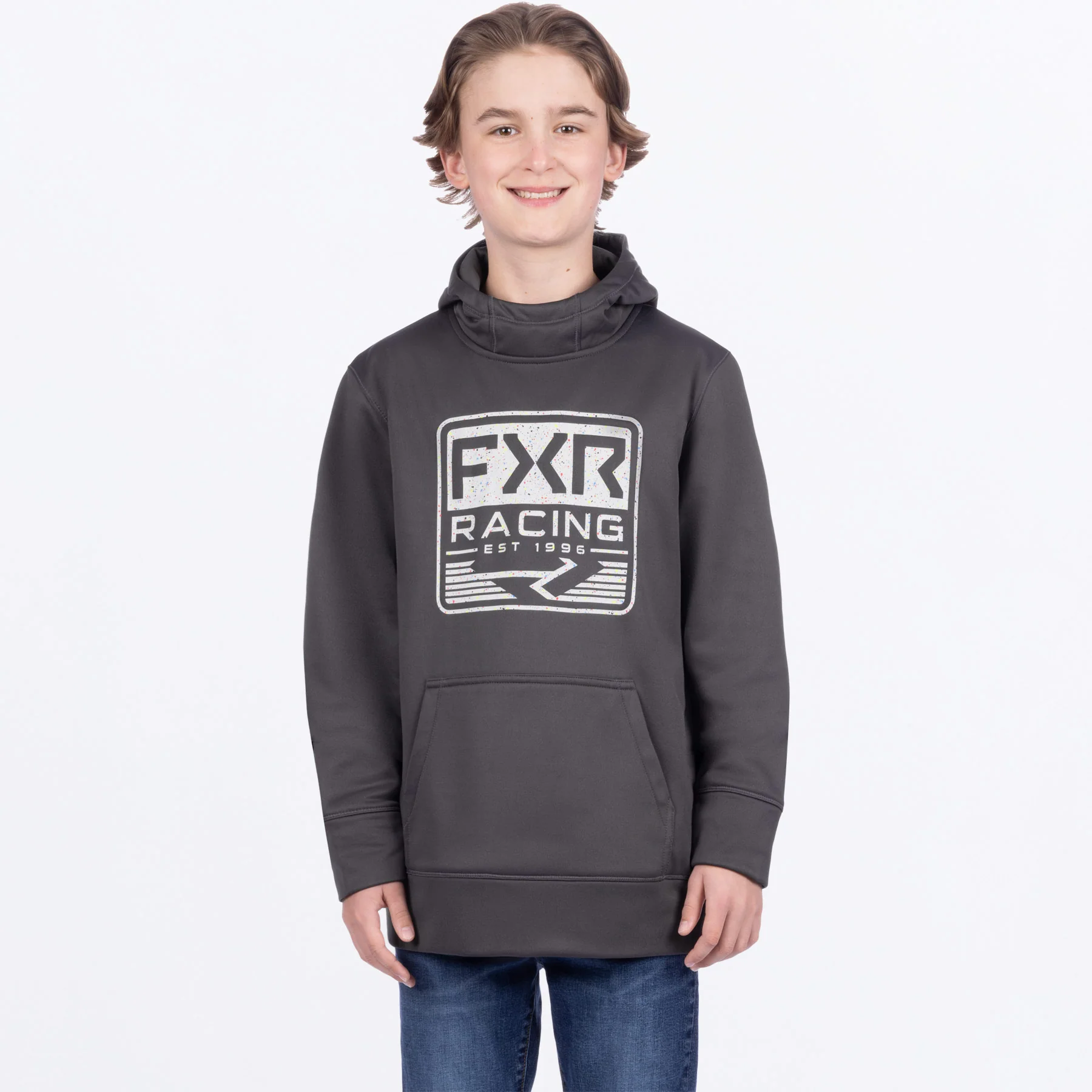 Youth Emblem Tech Pullover Hoodie - Image 2