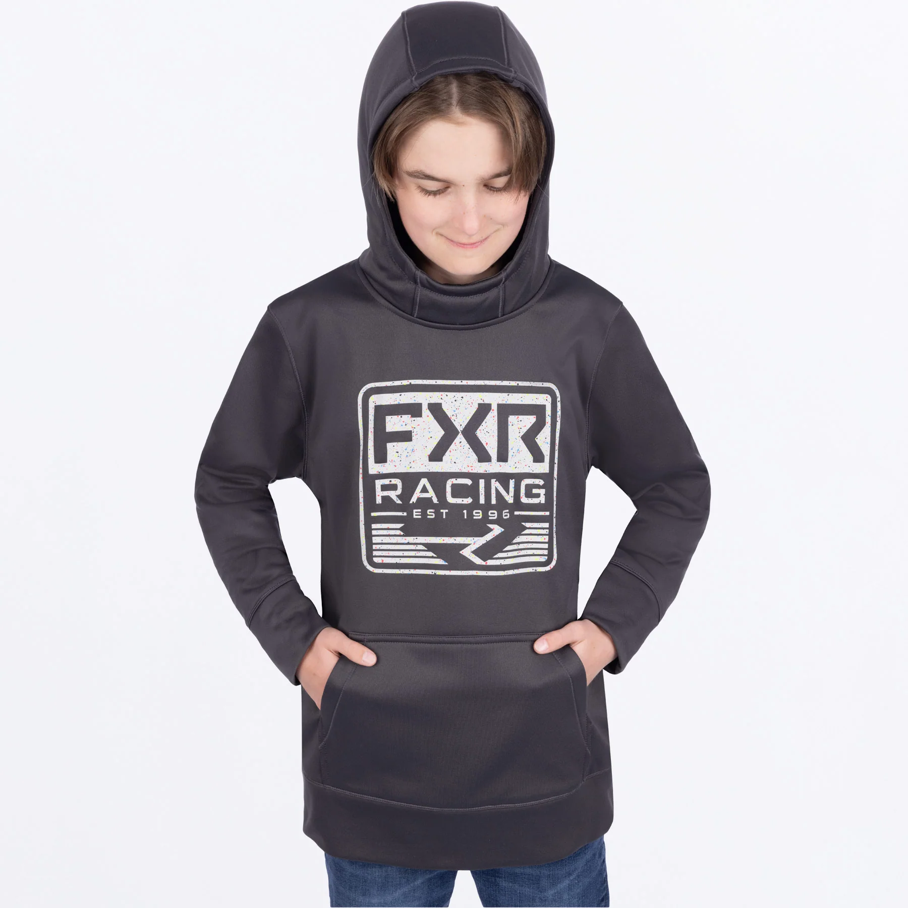 Youth Emblem Tech Pullover Hoodie - Image 5