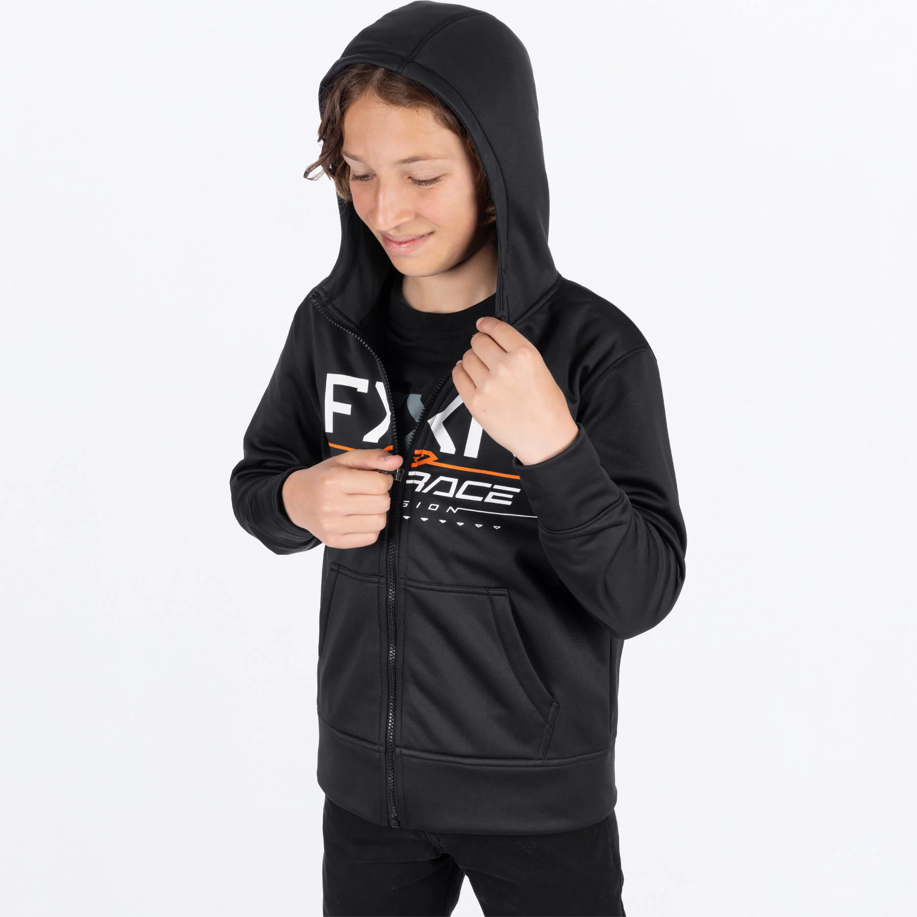 Youth Race Division Tech Zip Hoodie - Image 4