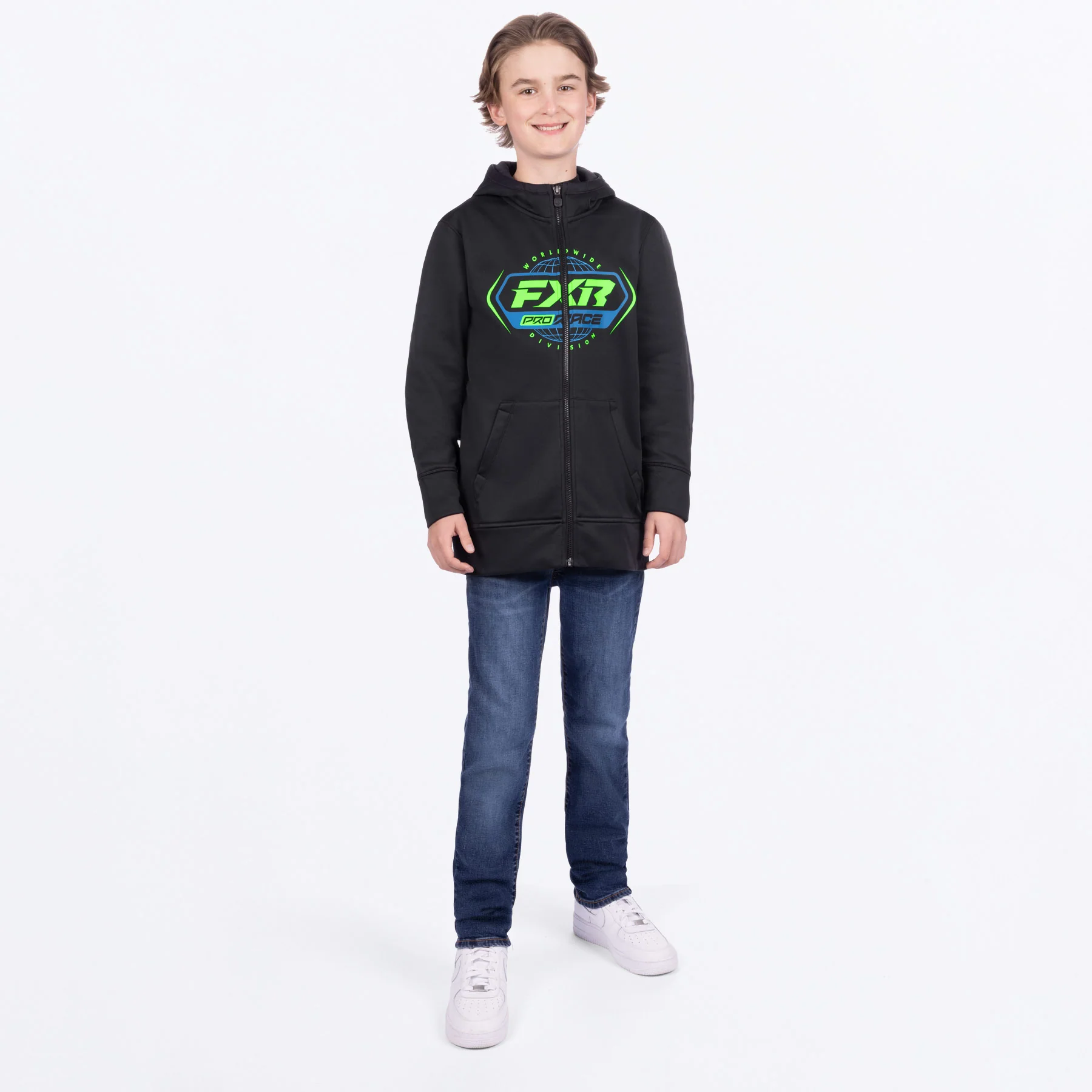 Youth Race Division Tech Zip Hoodie - Image 3