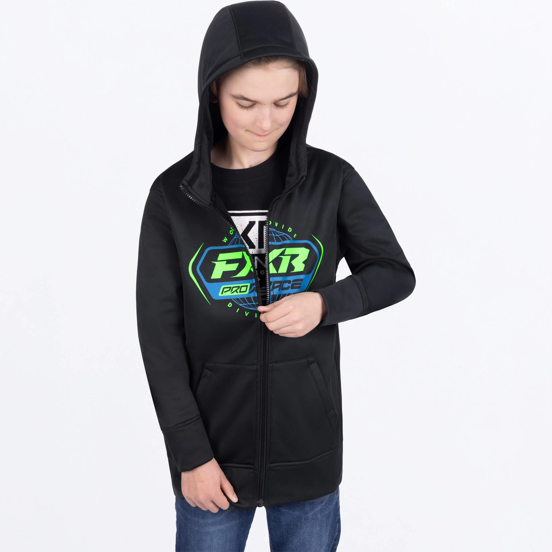 Youth Race Division Tech Zip Hoodie - Image 4